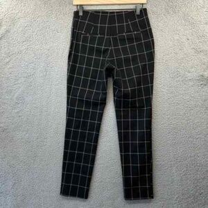 A NEW DAY Women’s Slim Leg Windowpane Cropped Pants   Black White Skinny